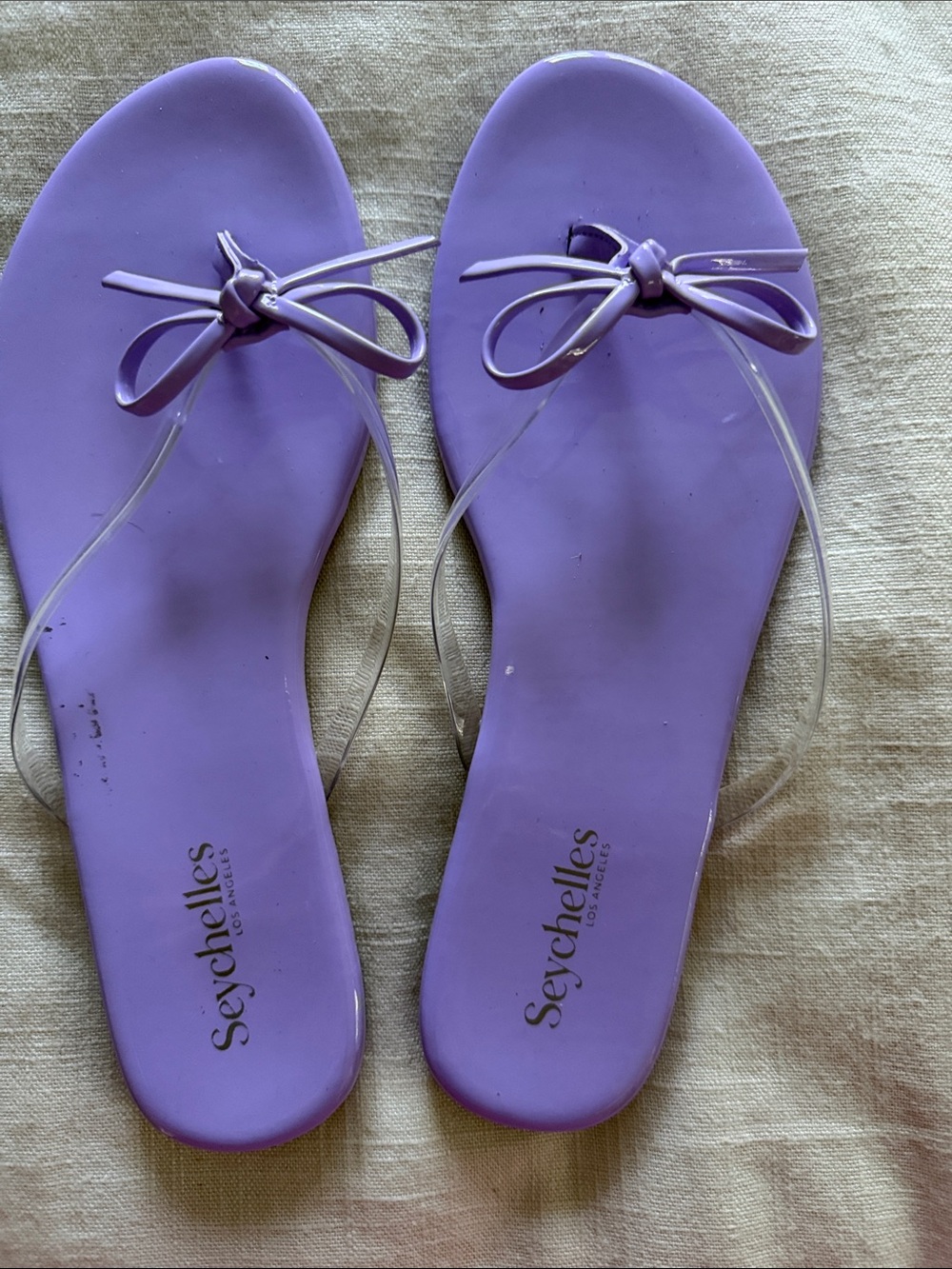 Seychelles Lilac Bow Thong Sandals